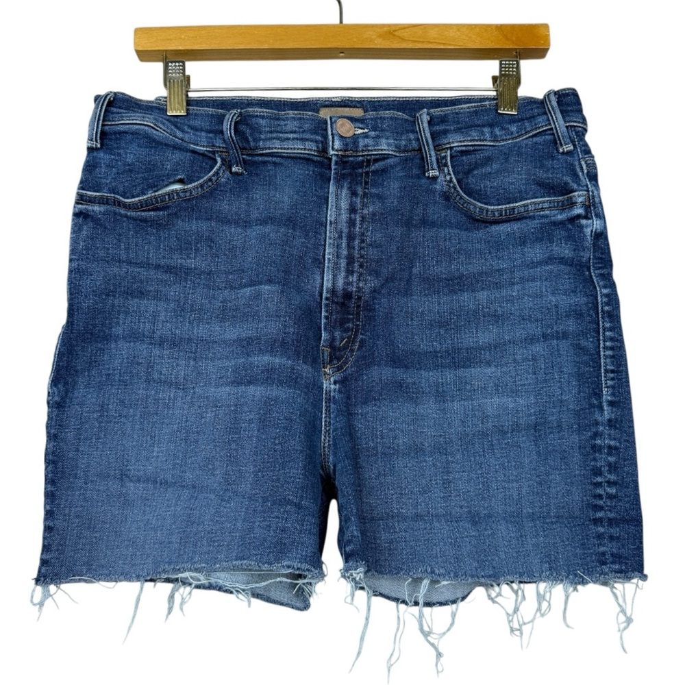 Mother Denim Cutoff Indigo Jean Shorts